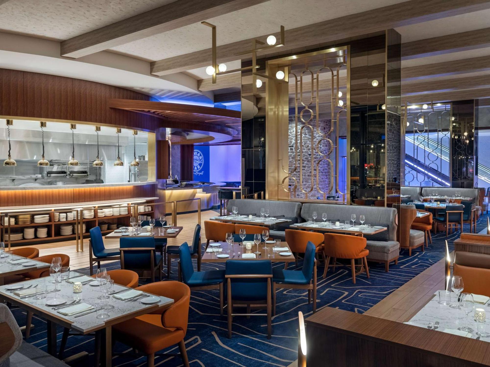 Conrad Las Vegas At Resorts World Dış mekan fotoğraf The interior of the restaurant