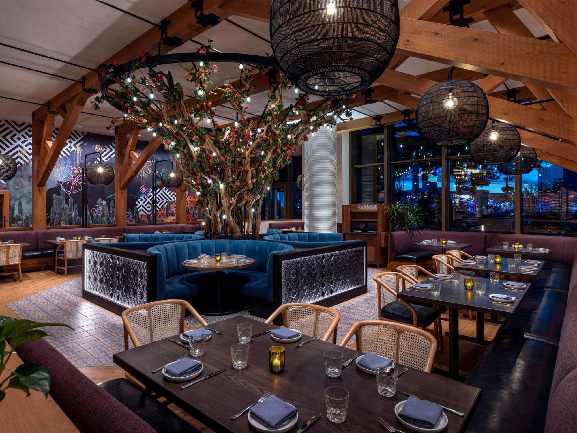 Conrad Las Vegas At Resorts World Dış mekan fotoğraf The interior of the restaurant
